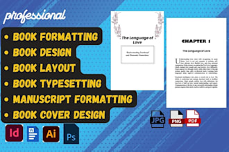 do paperback manuscript indesign book formatting, KDP layout design typesetting