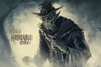 draw fantasy or horror character illustration