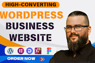 build custom responsive divi website, design wordpress business website