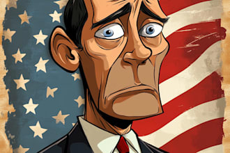 draw a political themed cartoon for you