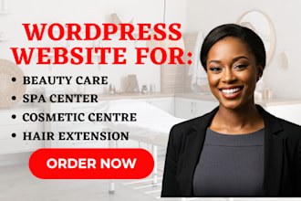 design beauty salon, spa website hair extension, fashion makeup cosmetic centre