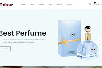 design perfume shopify fragrance store cologne perfume website skincare store