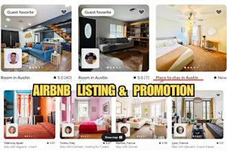 do airbnb promotion, airbnb marketing, home listing, hotel bookings