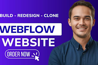 design, develop, redesign or fix webflow website webflow expert figma to webflow
