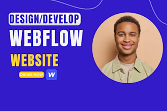 design or develop, redesign webflow website, webflow expert