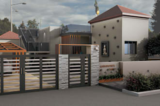 update 3d house design with modern furniture,3d backyard renovation, cgi render