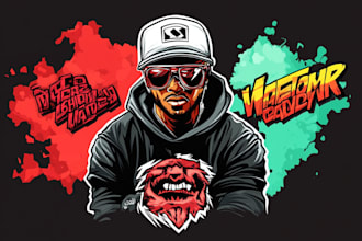 do urban y2k streetwear clothing brand logo design