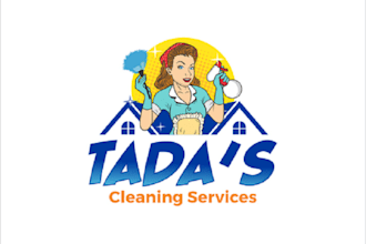 design custom home cleaning service logo