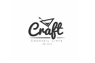 create online business selling craft cocktail menus logo