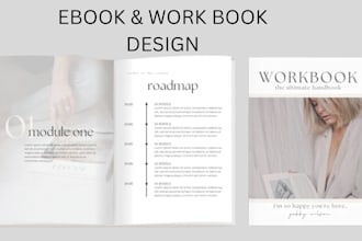 design canva ebook, workbook, product catalog lead magnet magazine layout design