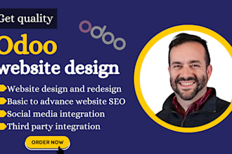 design, develop and integrate custom odoo website and odoo modules