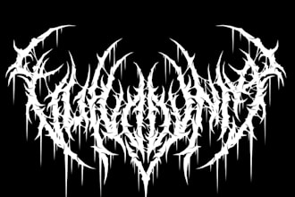 draw black, slam, or death metal logo for your band