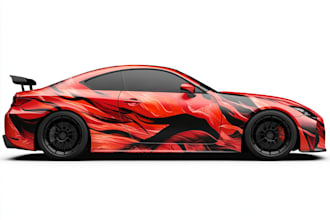 make  van wrap design, car wrap design,