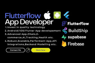 create flutter firebase dart flutterflow, android ios app, chat gpt, dart