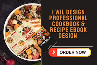 create professional recipe book, ebook, or cookbook design in canva