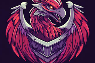 design a fantasy rpg logo dnd image for you