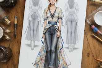do creative fashion illustrations and fashion collections