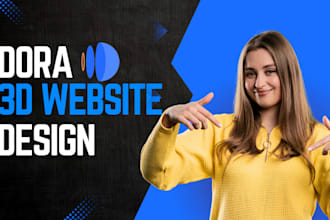 design an interactive 3d website, ecommerce site webflow animated website