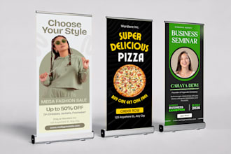 do roll up banner design, retractable pull up banner for you