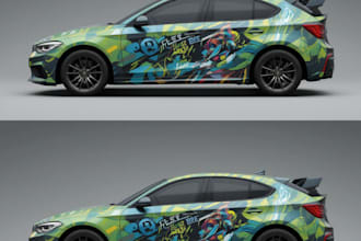 do racing car wrap design, racing car wrap, car wrap design