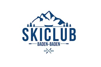 design modern local skiing club logo