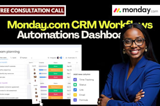 setup monday com CRM workflows automations dashboards sales pipelines HR account