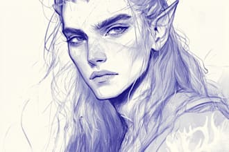 draw sketches with your character