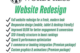 customize, redesign or fix your wordpress website professionally