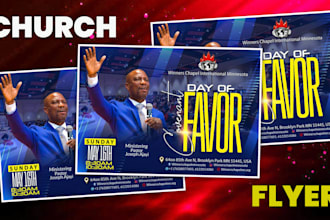 design an amazing church flyer, event flyer in 5 hours