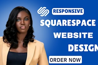 build responsive squarespace website design or squarespace redesign