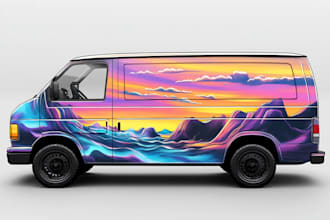 design a vehicle wrap, car wrap, food truck wrap