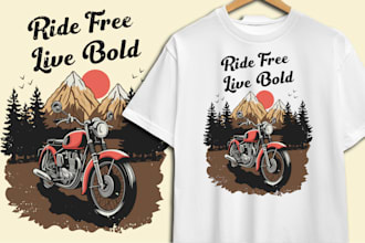 create a retro vintage illustration for your t shirt design