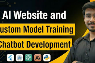 develop ai website, ai chatbot, mobile app and full stack ai software
