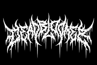 make a killer death core death metal logo for you