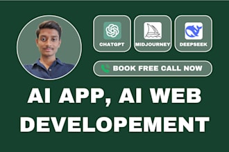 develop ai app, ai saas, ai website and prompt engineering