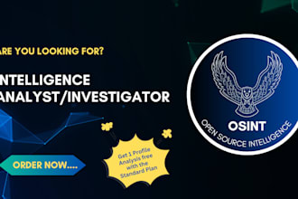 be your private detective and provide online investigation services