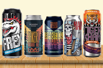 do label for beer beverage can soda energy drink seltzer juice booster  liquid