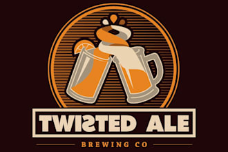 design a retro vintage brewery logo that captures timeless