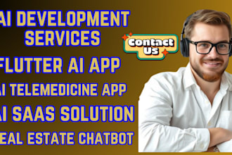 build flutter ai saas app, ai telemedicine app, real estate appointment booking