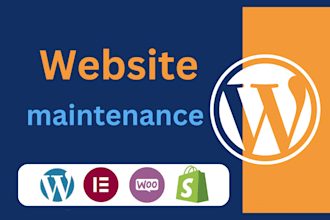 do wordpress website, maintenance, update, support, and management