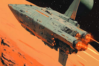 draw  design a spaceship, sci fi illustration and sci fi art