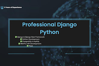 full stack django python developer with ai integration fastapi
