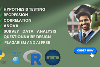 do data cleaning, statistical analysis, and visualization in spss, r and python