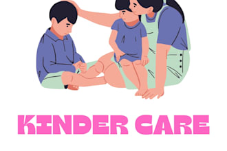 make a daycare, childcare, or mother care logo design