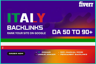do 50 high authority italy backlink italian seo link building