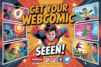 promote your webcomic, webtoon promotion, tapas, manga, comic