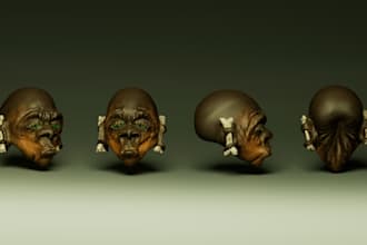 sculpt 3d characters and objects for games and 3d print