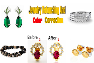 do high end jewelry images retouching with best quality professionally
