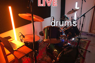 do recording of live drums for you
