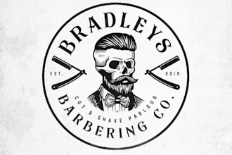 design unique barbershop logo